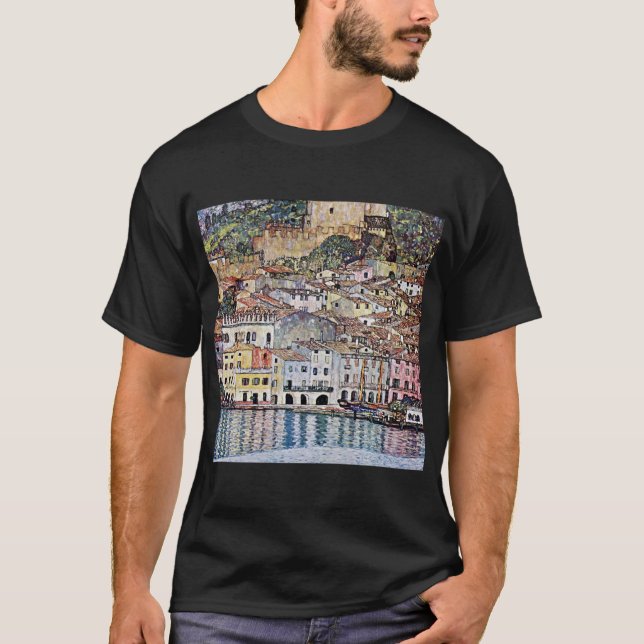 Malcesine am Gardasee, Gustav Klimt T-Shirt (Vorderseite)