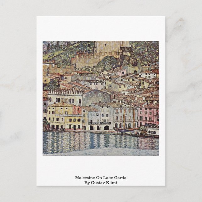 Malcesine am Gardasee Postkarte (Vorderseite)