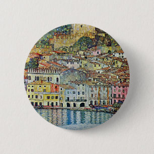 Malcesine am Gardasee Von Gustav Klimt Button