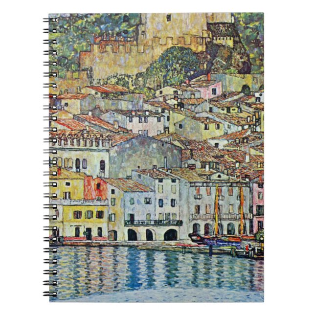 Malcesine am Gardasee Von Gustav Klimt Notizblock (Vorderseite)