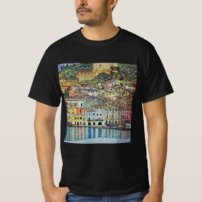 Malcesine am Gardasee Von Gustav Klimt T-Shirt (Vorderseite)