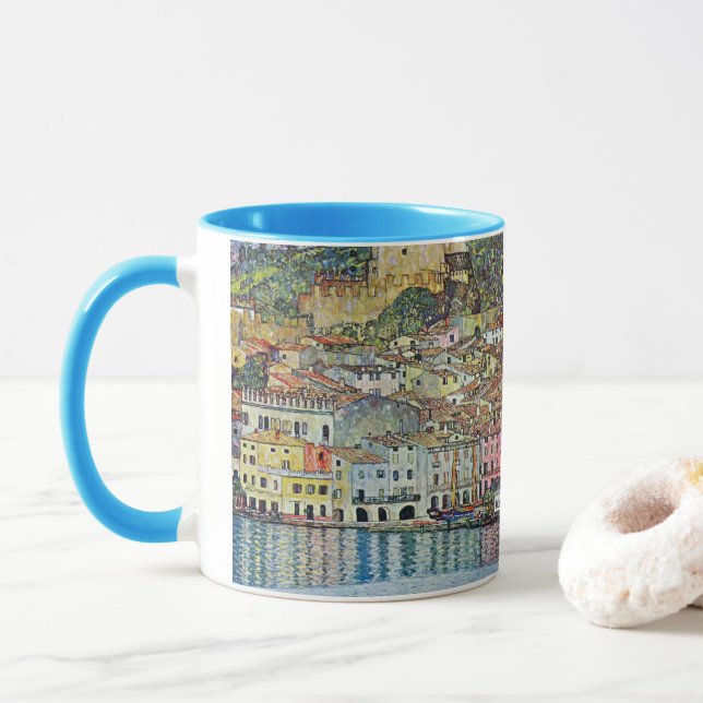 Malcesine am Gardasee Von Gustav Klimt Tasse (Mit Donut)