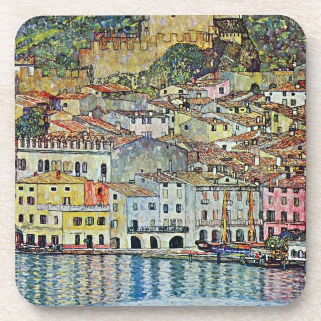 Malcesine am Gardasee Von Gustav Klimt Untersetzer (Vorderseite)