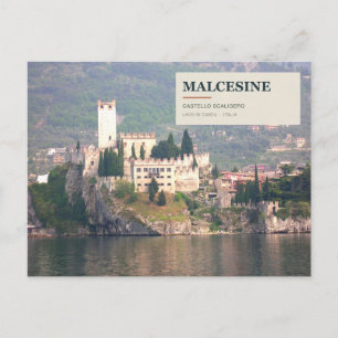 Malcesine Castello Scaligero am Gardasee Postkarte