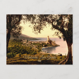Malcesine, Gardasee, Italien Vintage Reise Postkarte