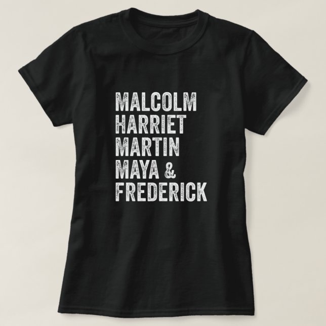 Malcolm Harriet Martin Maya & Frederick T-Shirt (Design vorne)