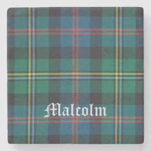 Malcolm, Malcolm Scottish Tartan, Malcolm Steinuntersetzer