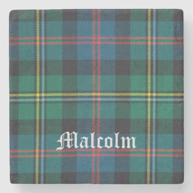 Malcolm, Malcolm Scottish Tartan, Malcolm Steinuntersetzer (Vorderseite)