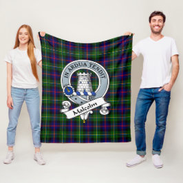Malcolm Moderm Clan Abzeichen Tartan Kariert Fleecedecke