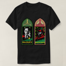 Malcolm X Marcus Garvey Panafrikanisches Bleiglasf
