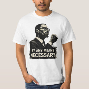 Malcolm X Tribute Silhouette - Inspiration T-Shirt