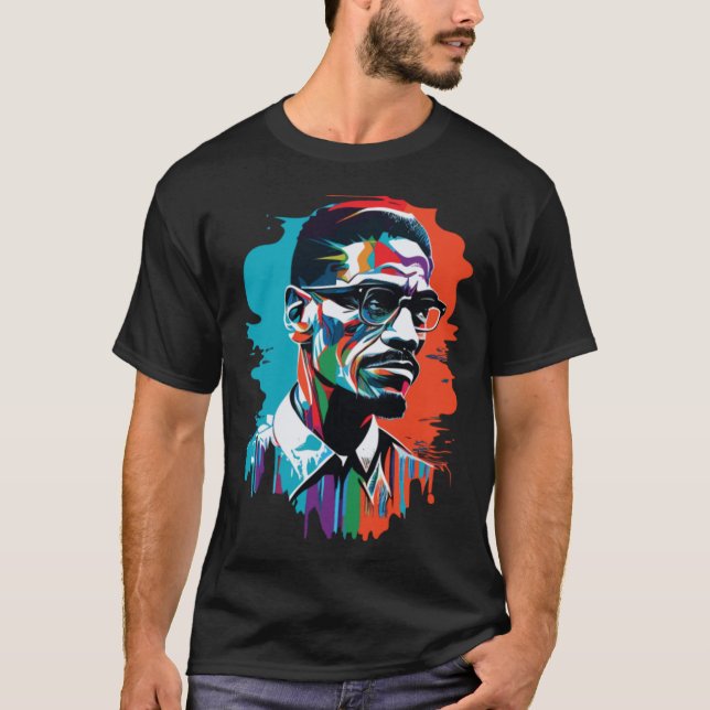 Malcom X T-Shirt (Vorderseite)