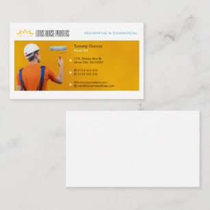 Maldienste Maler am Arbeitsplatz Visitenkarte