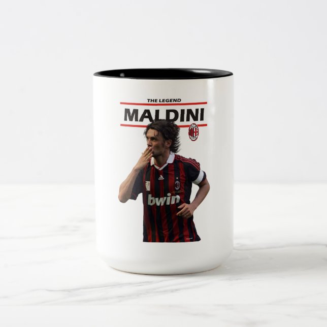 Maldini ac Milan Zweifarbige Tasse (Mittel)