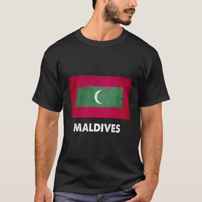 Maldivan Maldives Flag T-Shirt (Vorderseite)