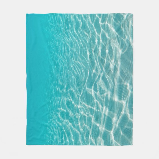 Maldive Beach Reflektionen Schöne Aussicht. Fleecedecke (Vorderseite)