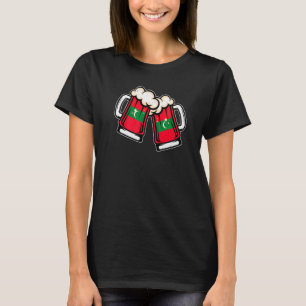 Maldiven-Flagge Bierkrug Cooles maledivisches Bie T-Shirt
