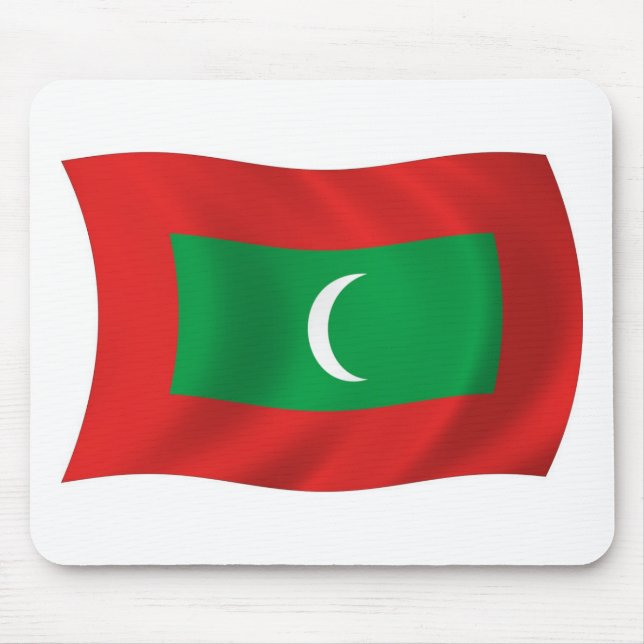 Maldiven-Flagge-Mauspad Mousepad (Vorne)
