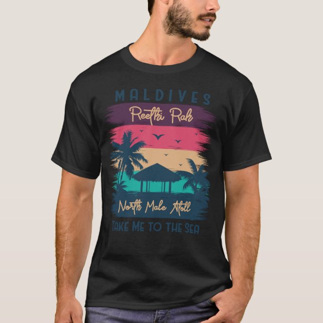 Maldives Beach Paradise T-Shirt (Vorderseite)
