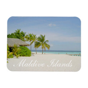 Maldives Beach und Bungalow Magnet