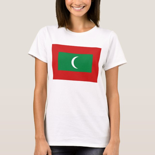 Maldives Flag x Map T - Shirts (Vorderseite)