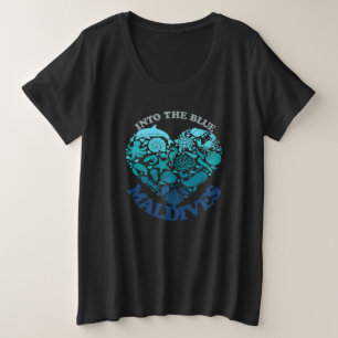 MALDIVES GROßE GRÖßE T-Shirt
