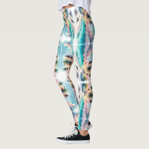 Maldives Luxus Sketch Wasserfarbe   Leggings