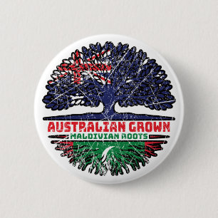 Maldives Maldivian Australian Australia Tree Roots Button