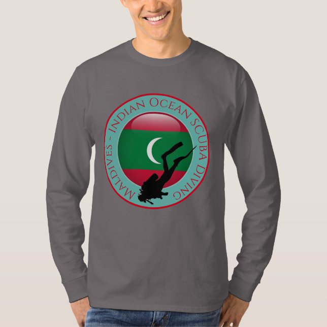 Maldives SCUBA Diving T - Shirt (Vorderseite)