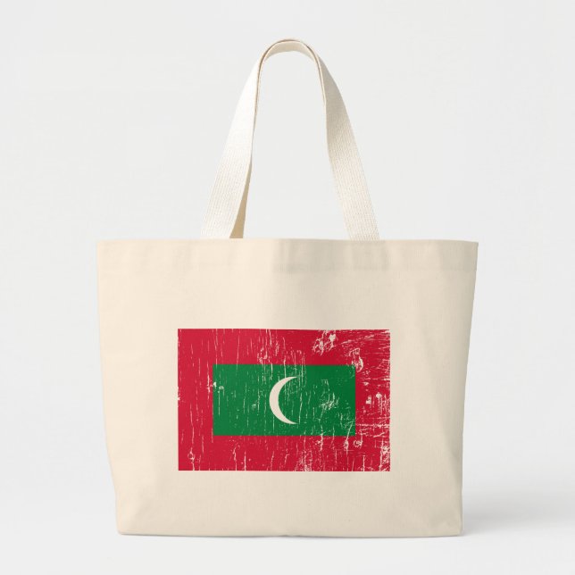 Maldives Tote Bag Jumbo Stoffbeutel (Vorne)