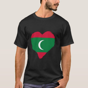 Maldivianisches Herz Maldivianischer Stolz Maldivi T-Shirt