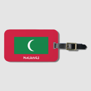 Maldivische Nationalflagge Patriotisch Gepäckanhänger