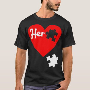 Male and Female Matching Pajamas for Valentine's D T-Shirt