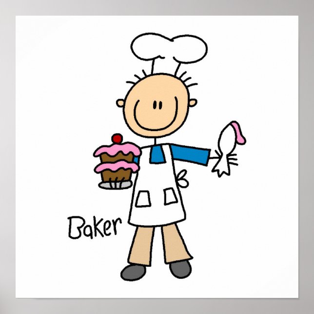 Male Baker Poster (Vorne)