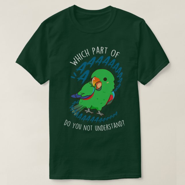 Male Eclectus Parrot Aaaa T-Shirt (Design vorne)