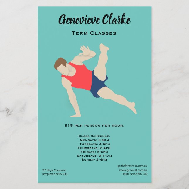 Male Gymnast Flyer (Vorne)