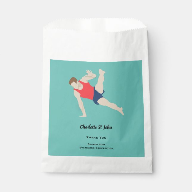 Male Gymnast Geschenktütchen (Vorderseite)