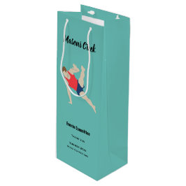 Male Gymnast Geschenktüte Für Weinflaschen