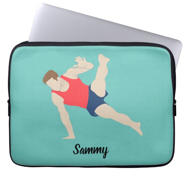 Male Gymnast Laptopschutzhülle (Vorderseite)