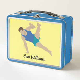 Male Gymnast Metall Brotdose