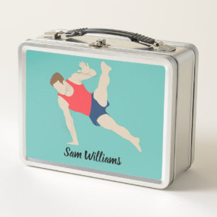 Male Gymnast Metall Brotdose