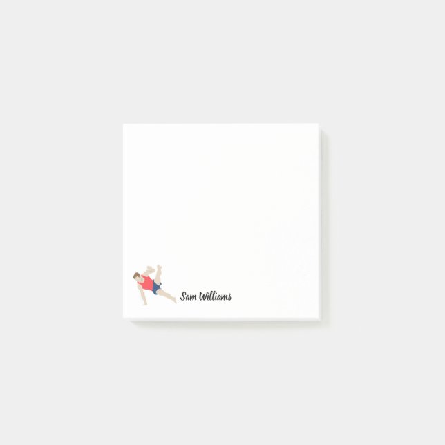 Male Gymnast Post-it Klebezettel (Vorderseite)
