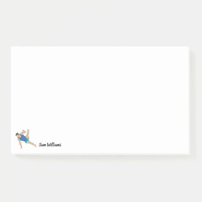 Male Gymnast Post-it Klebezettel (Vorderseite)