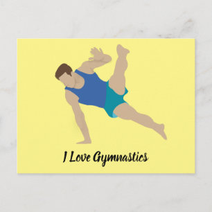Male Gymnast Postkarte