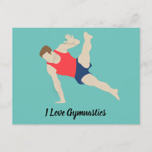 Male Gymnast Postkarte