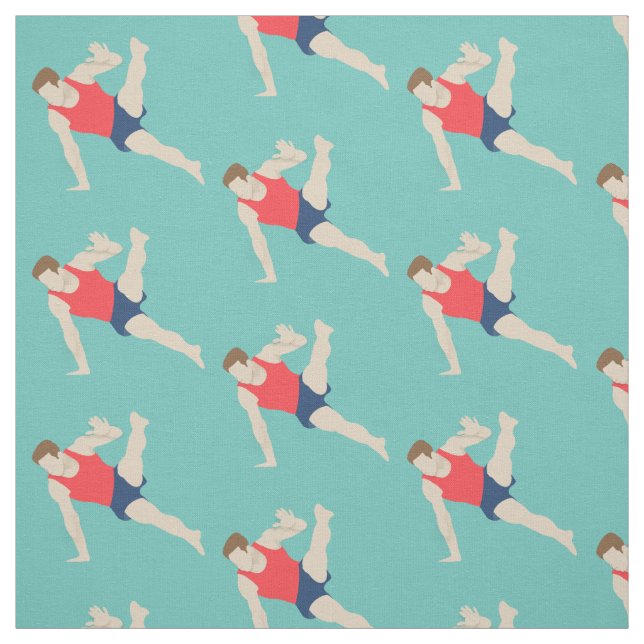Male Gymnast Stoff (Muster)