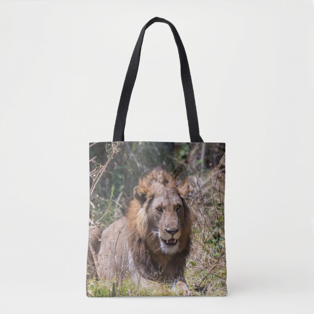 Male Lion Tote Bag (Vorderseite)