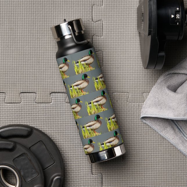 Male Mallard Duck Pattern Trinkflasche (Fitnessstudio)