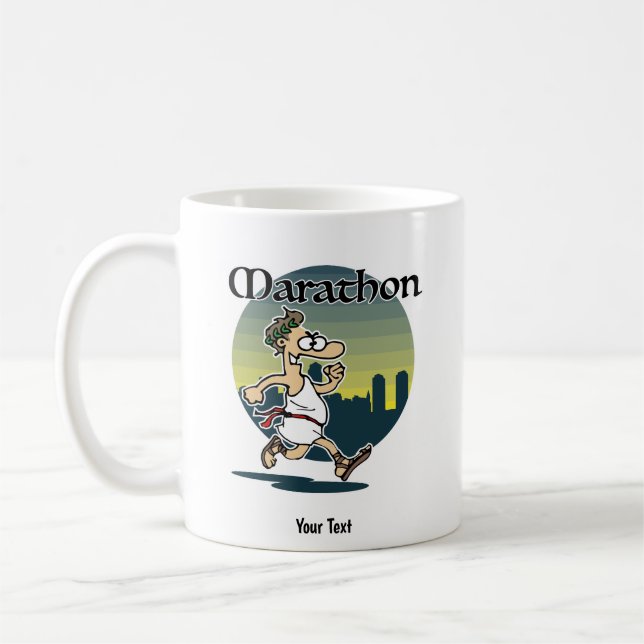 Male Marathon Runner Kaffeetasse (Links)