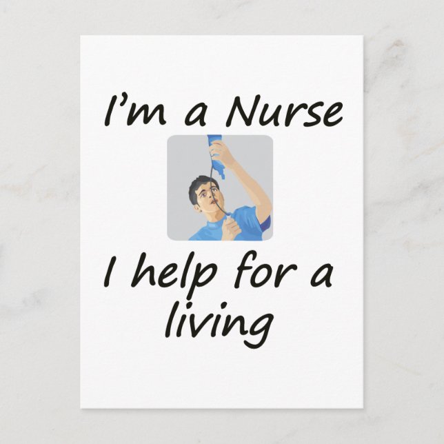 Male Nurse Postkarte (Vorderseite)